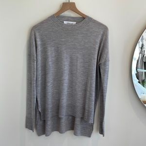Derek Lam 10 Crosby Boxy Silk-Wool Crewneck Sweater. XS